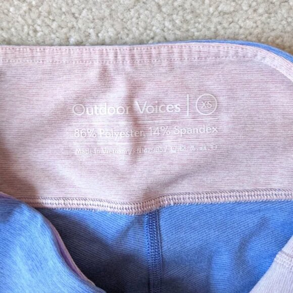 Outdoor Voices color block 7/8 springs leggings NWT Size xs - Picture 6 of 11